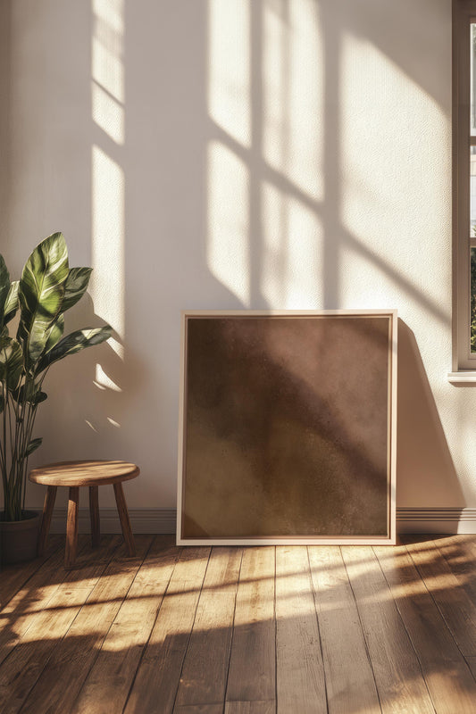 COCOA DUST, Kunstwerk auf gespannter Leinwand
