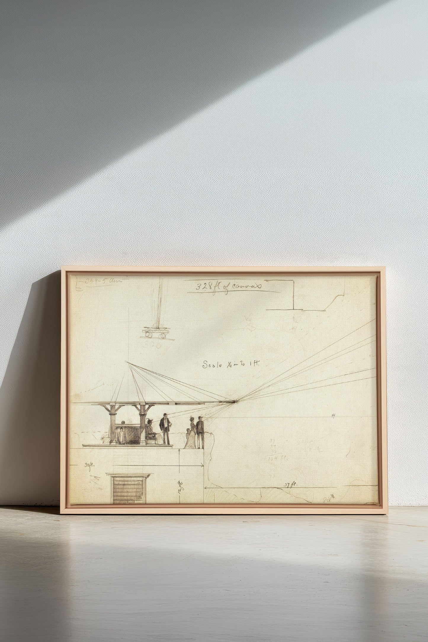 MEASURED MINDS, Werk auf gespannter Leinwand