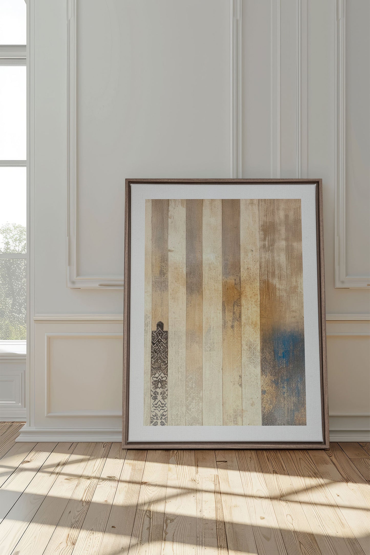 Handwerkliche Patina, Auf gespannter Leinwand