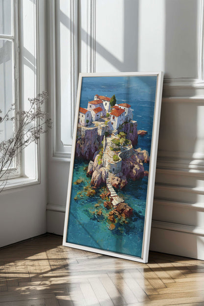 WEG ZUM MEER, Kunstwerk auf gespannter Leinwand