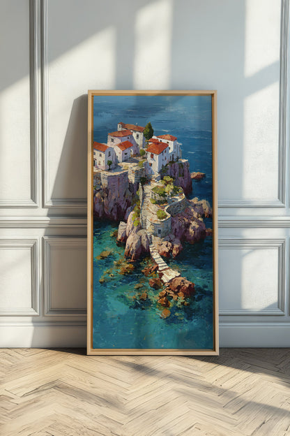 WEG ZUM MEER, Kunstwerk auf gespannter Leinwand