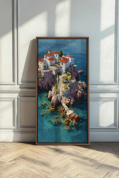 WEG ZUM MEER, Kunstwerk auf gespannter Leinwand
