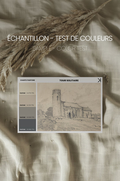 TOUR SOLITAIRE, Oeuvre sur toile étirée