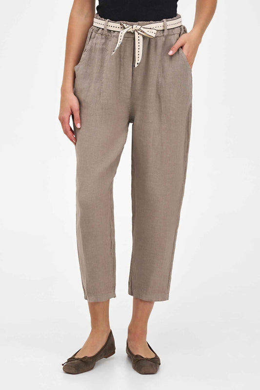 Women's Woven Capri Trousers