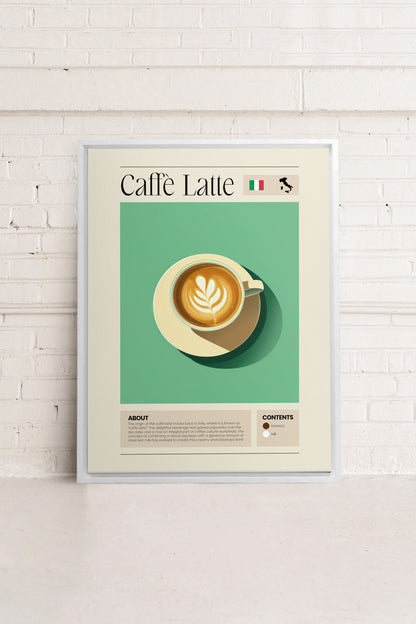 CAFFÈ LATTE, Mischtechnik auf gespannter Leinwand