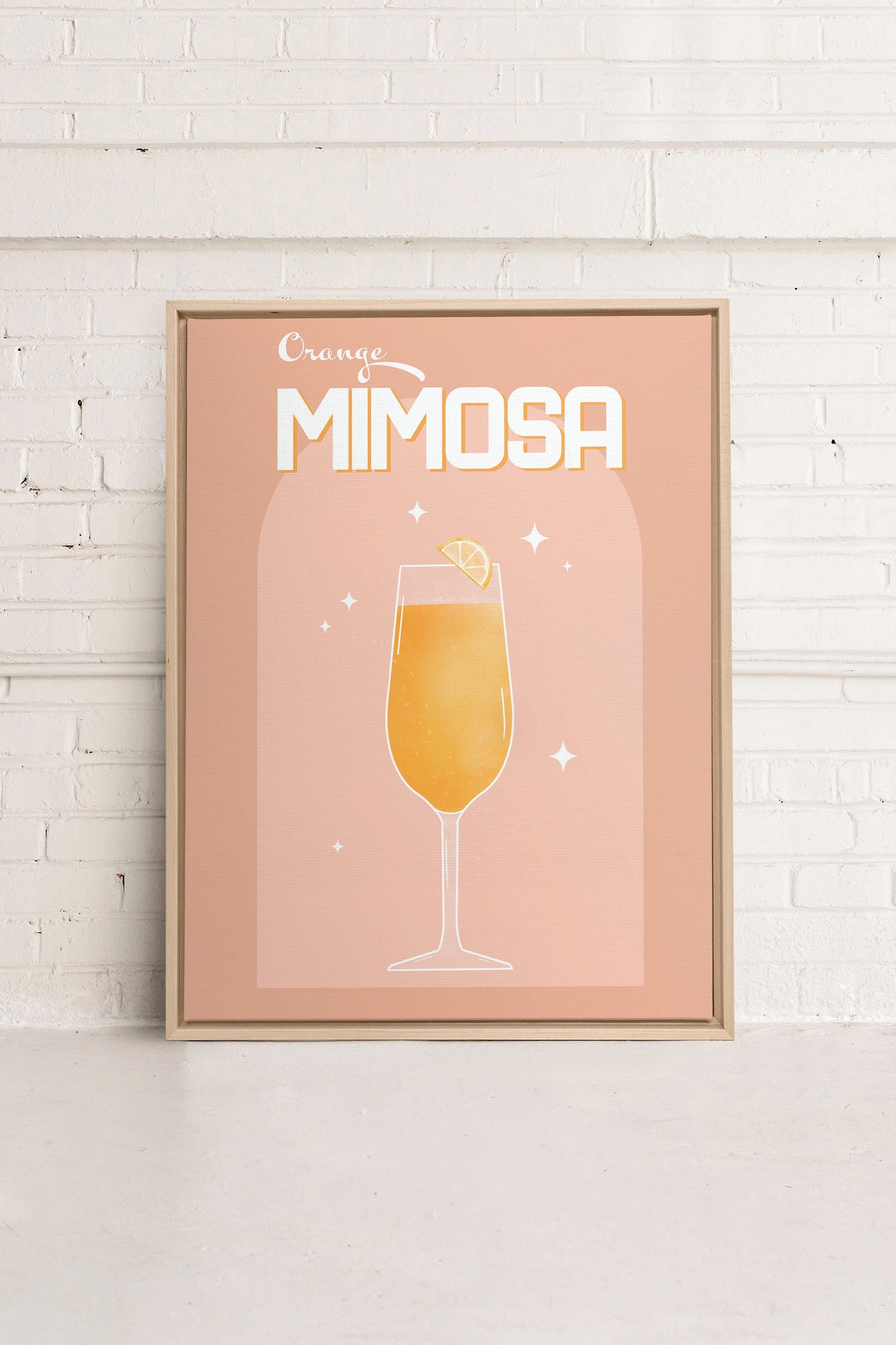 ORANGE MIMOSA, Werk auf gespannter Leinwand