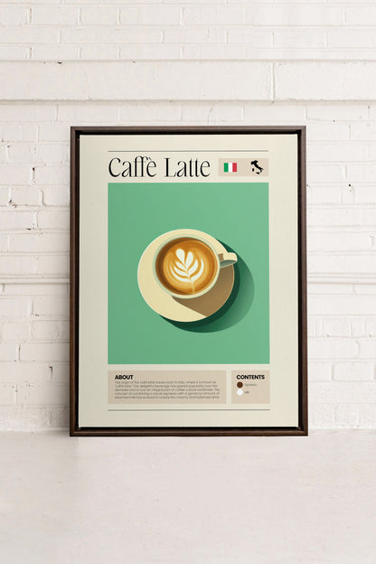 CAFFÈ LATTE, Mischtechnik auf gespannter Leinwand