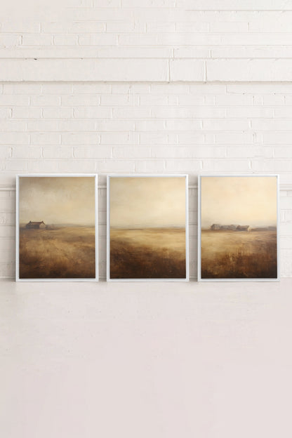 TRIO D'ANTAN (3 Werke auf gespannter Leinwand)