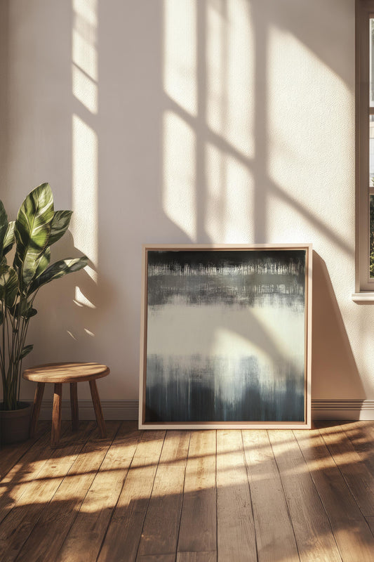 SCHWINDENDES LICHT, Werk auf gespannter Leinwand