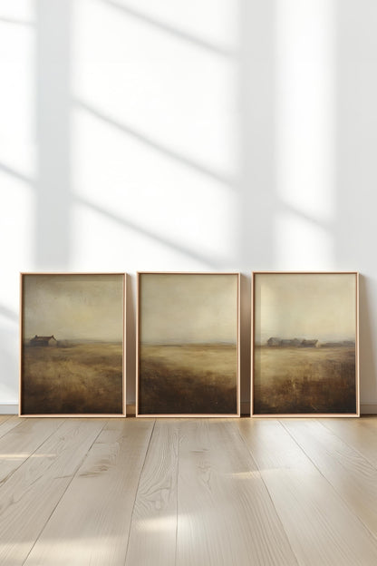 TRIO D'ANTAN (3 Werke auf gespannter Leinwand)