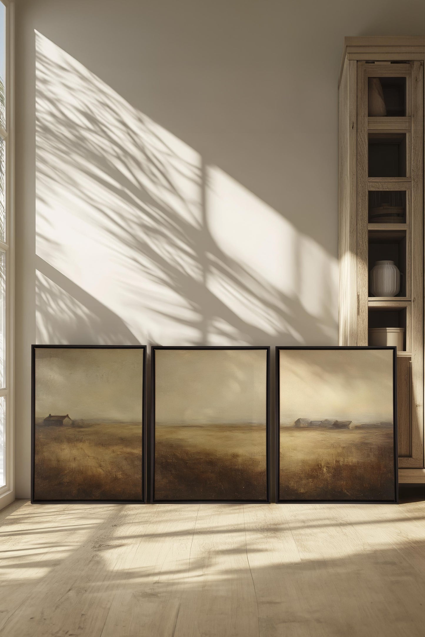 TRIO D'ANTAN (3 Werke auf gespannter Leinwand)
