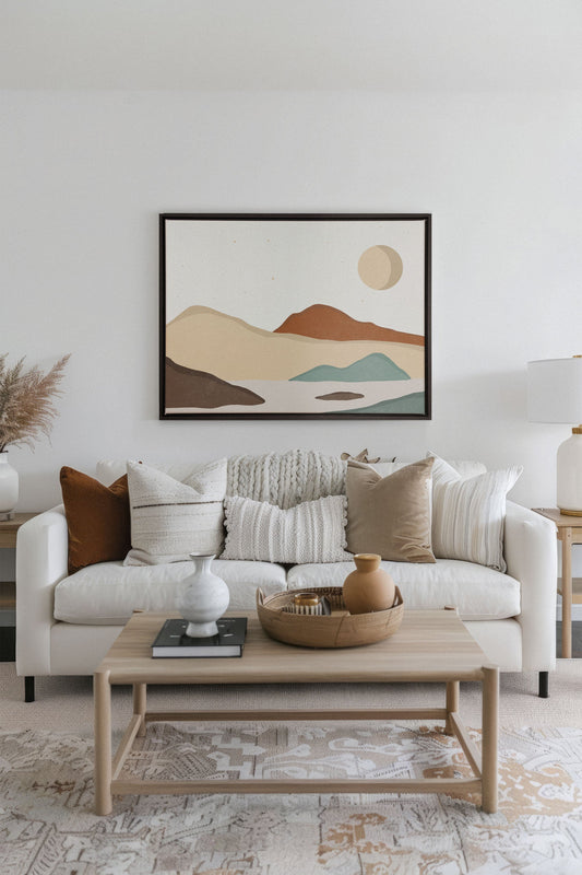 SAND & SKY, Werk auf gespannter Leinwand