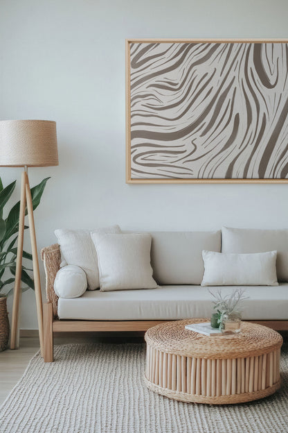 WILD WAVES, Artwork on stretched canvas