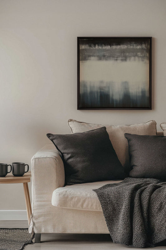 SCHWINDENDES LICHT, Werk auf gespannter Leinwand