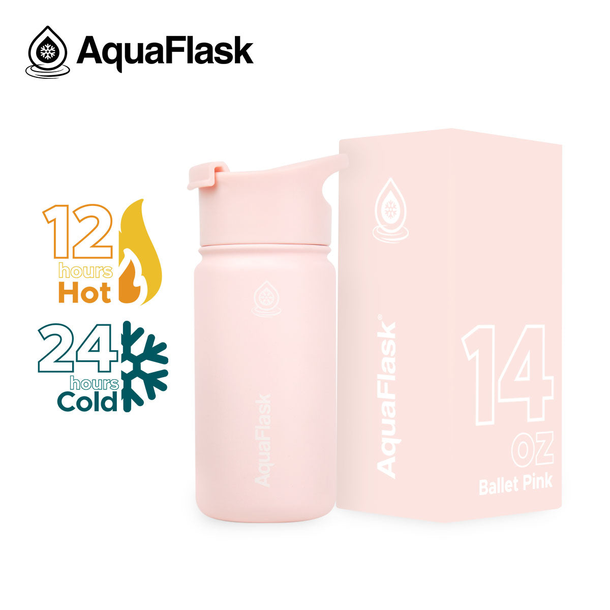 AquaFlask Original Vakuumisolierte Wasserflaschen 415ml (14oz)