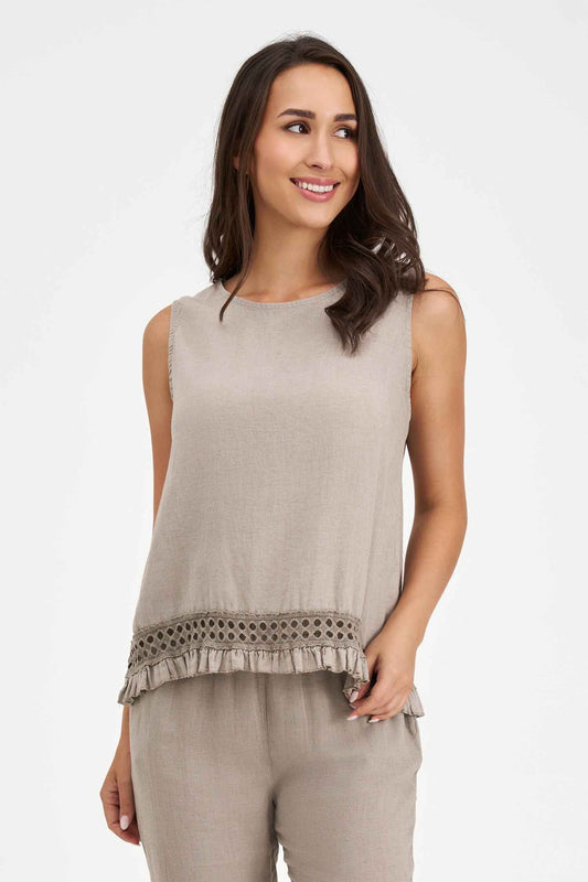 Women's Woven Sleeveless Top