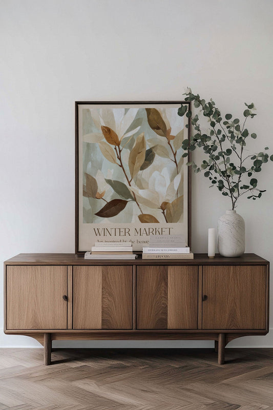 WINTERMARKT III, Werk auf gespannter Leinwand