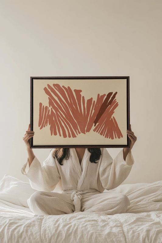 BURNT ECHO, stretched canvas artwork