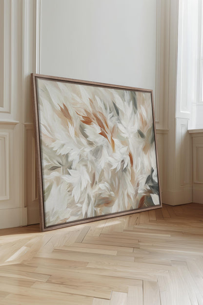 FEDERHAUCH, Kunstwerk auf gespannter Leinwand