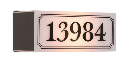 New York • Plaque d'adresse illuminé chiffres noir [1713]
