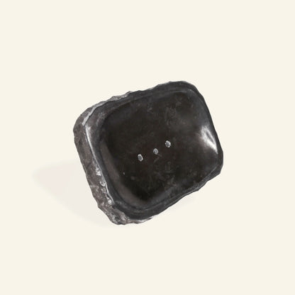 黒大理石製ソープディッシュ