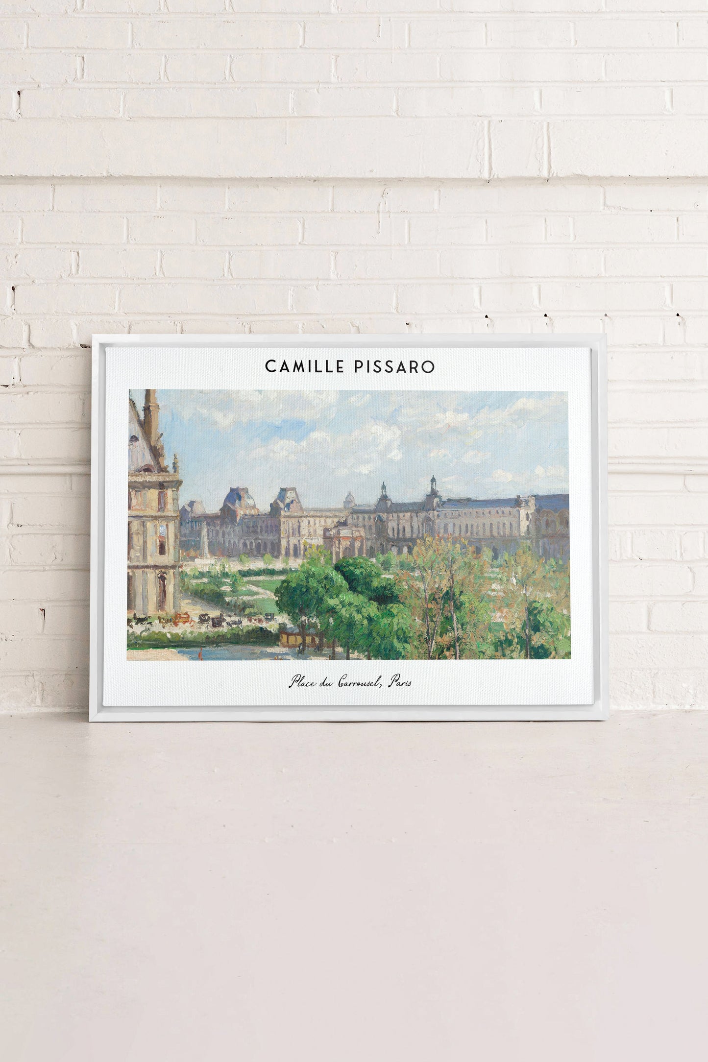 PLACE DU CARROUSEL, Werk auf gespannter Leinwand