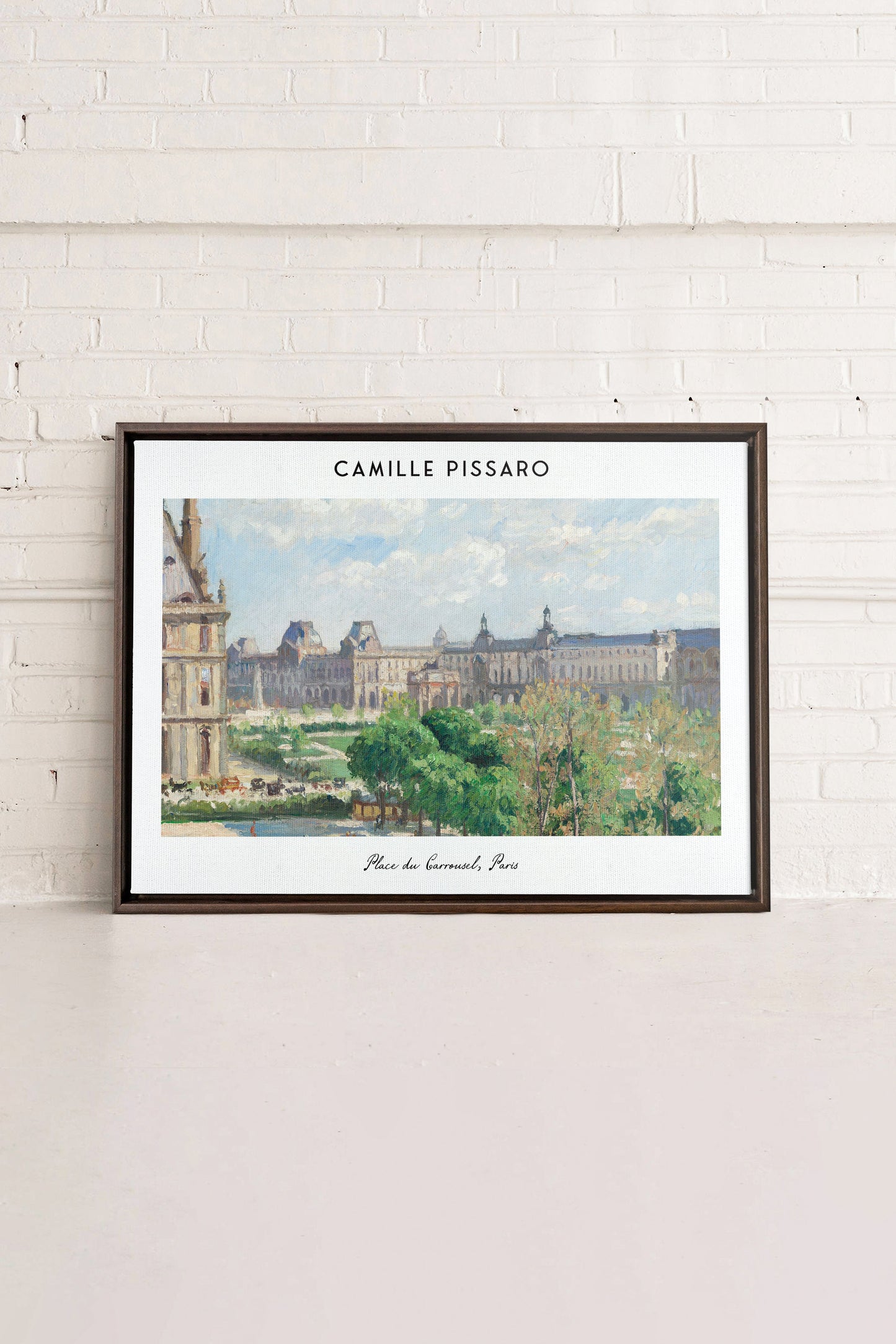 PLACE DU CARROUSEL, Werk auf gespannter Leinwand
