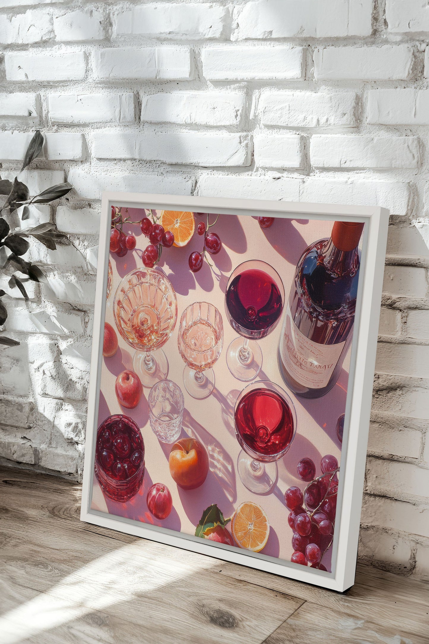 SAISONCOCKTAIL, Mischtechnik auf gespannter Leinwand
