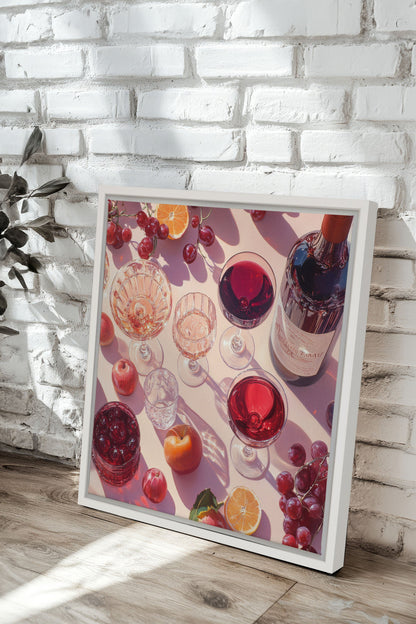 SAISONCOCKTAIL, Mischtechnik auf gespannter Leinwand