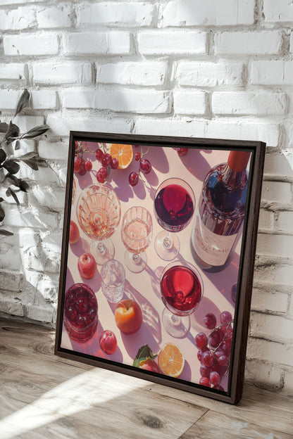 SAISONCOCKTAIL, Mischtechnik auf gespannter Leinwand