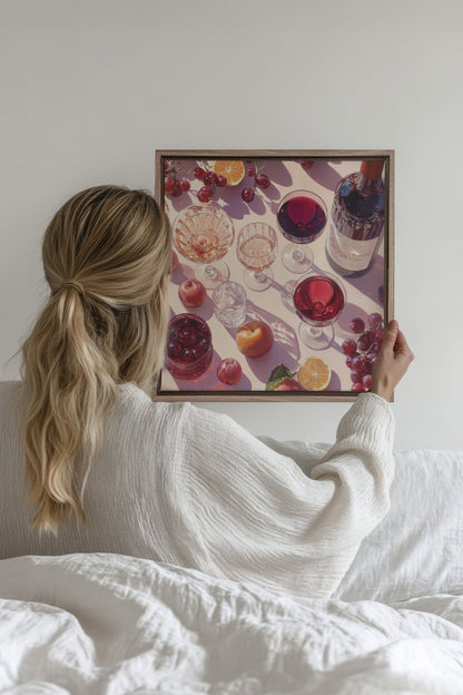 SAISONCOCKTAIL, Mischtechnik auf gespannter Leinwand