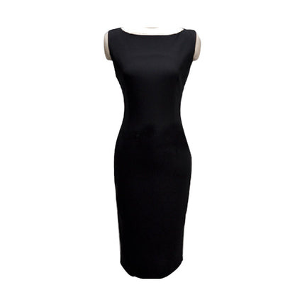 Women's Summer Office Dress | Sleeveless Knee-Length Sheath Dress