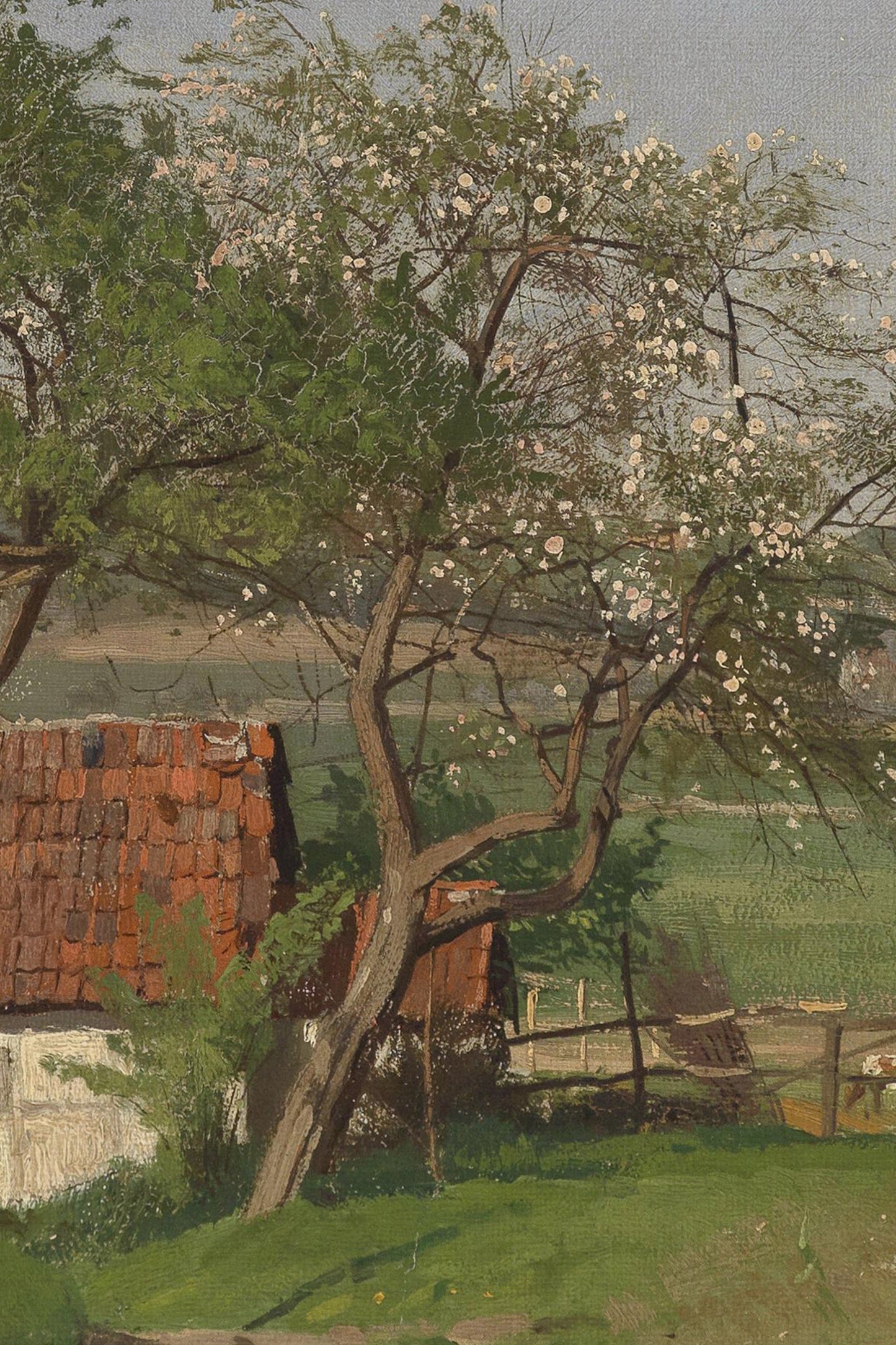 FRÜHLINGSZARTHEIT, BRONZEFARBENER VINTAGE-RAHMEN