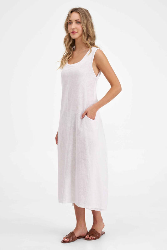 Women's Knit Woven Combo Dress