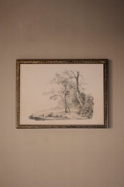 SKIZZE DER VERGANGENHEIT, VINTAGE-RAHMEN BRONZE