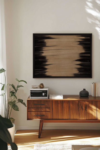 POUSSIÈRE D'OMBRES、木枠に張られたキャンバス作品