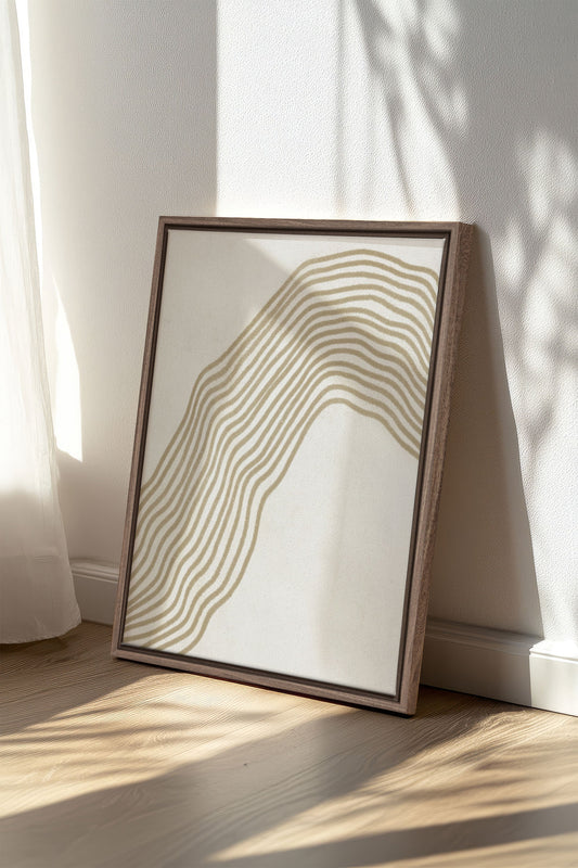 SANDLINES, Mischtechnik auf gespannter Leinwand