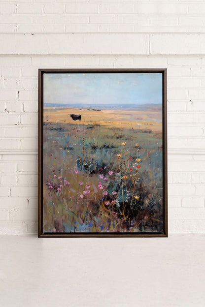 RAINBOW FIELD, Mischtechnik auf Leinwand