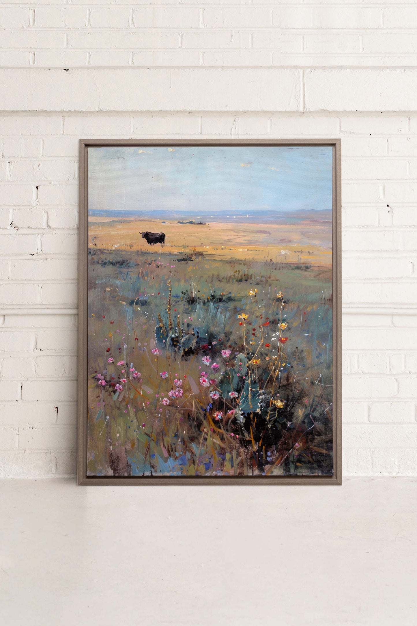 RAINBOW FIELD, Mischtechnik auf Leinwand