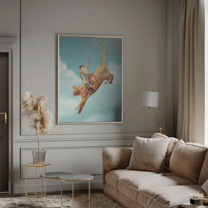 Wandbild Meehaw Rodio Katze