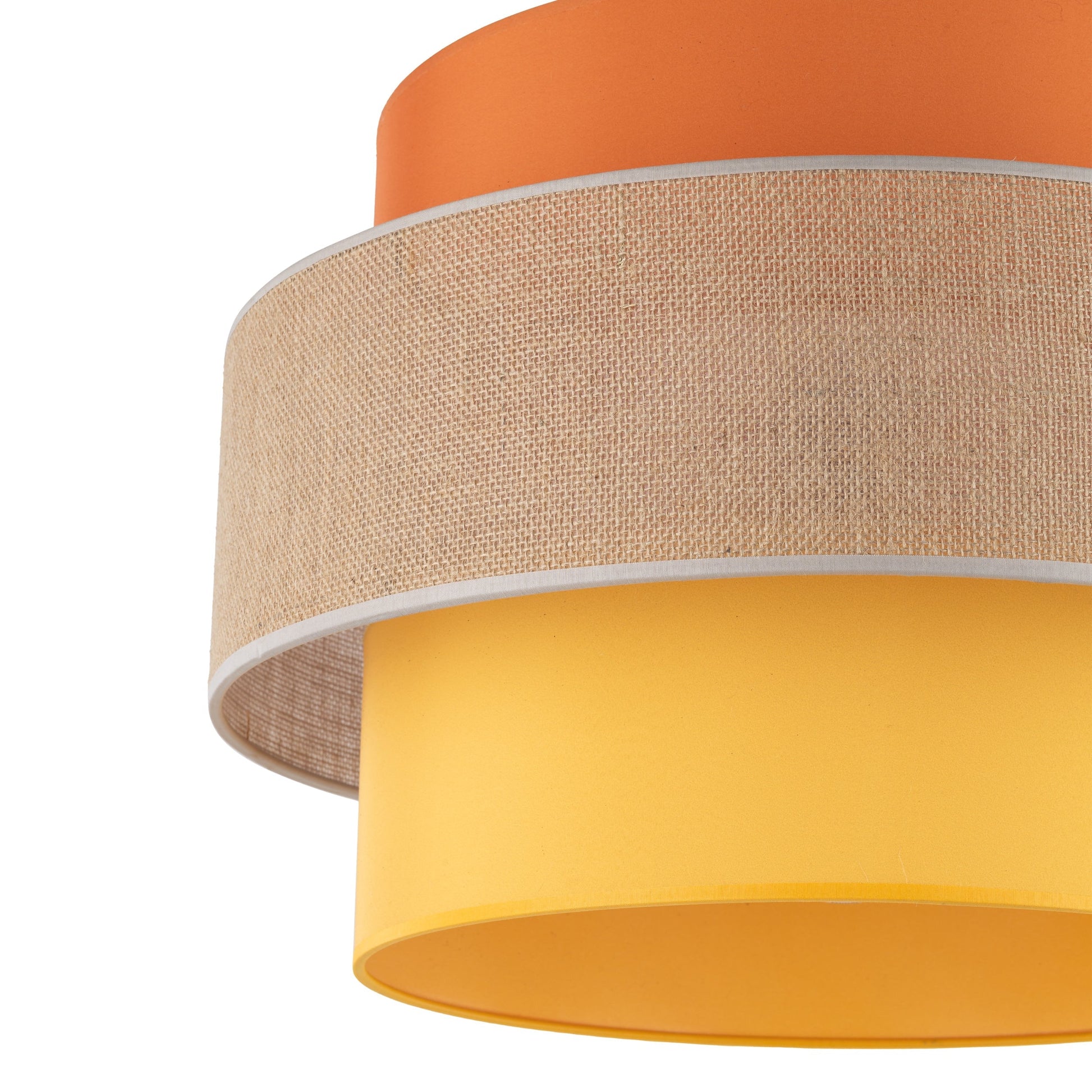 TRIO Jute Mid-Century Boho Large Pendant Ceiling Light Fixture for Kitchen Island, Dining Room & Living Room - AURABAGS SHOP