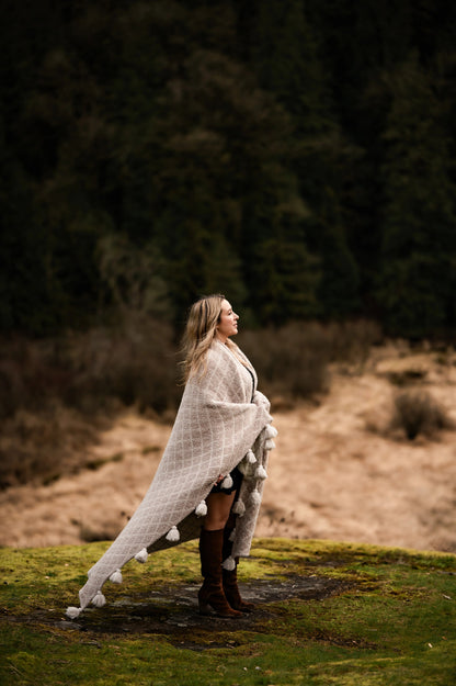 Regentag & Schleierkraut Diamond Point 2.0 mit Quasten Print Extended Throw