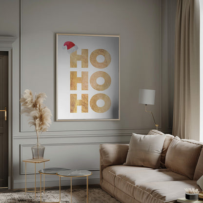 Wandbild Hohoho Typografie Leinwandbild