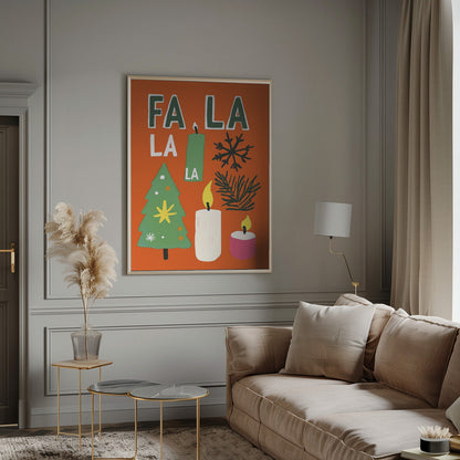Wandbild Fa la la Leinwandbild