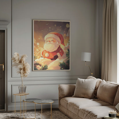 Wandbild Weihnachtsmann Leinwandbild