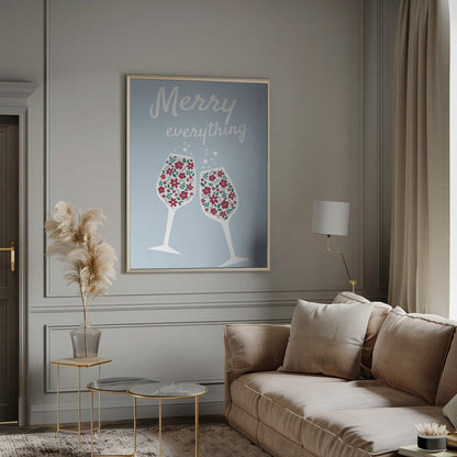 Wandbild „Merry Everything“ (Leinwanddruck)