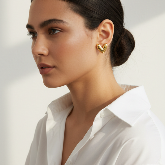 Classic Heart Studs