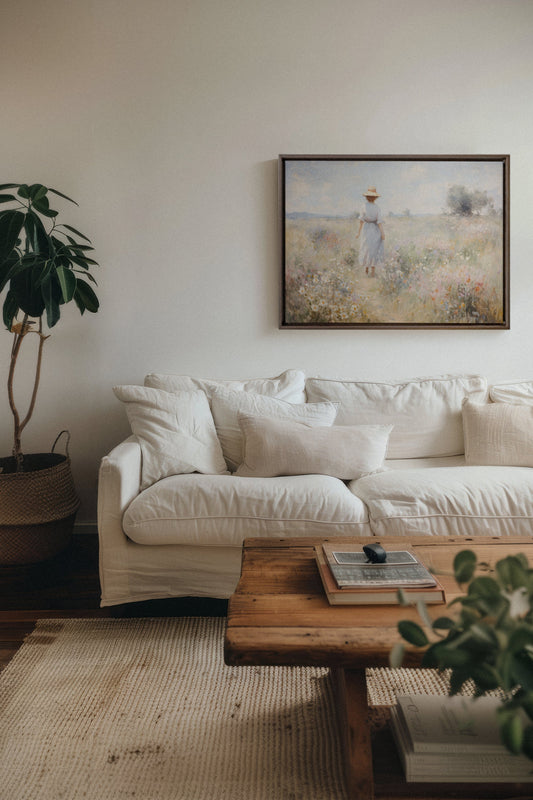 Pastel Meadows, Werk auf gespannter Leinwand