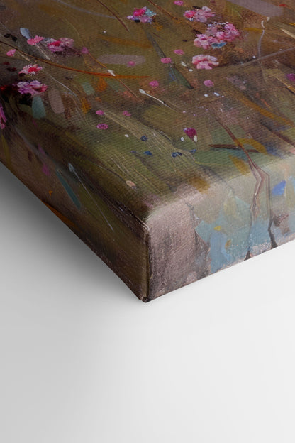 RAINBOW FIELD, Mischtechnik auf Leinwand