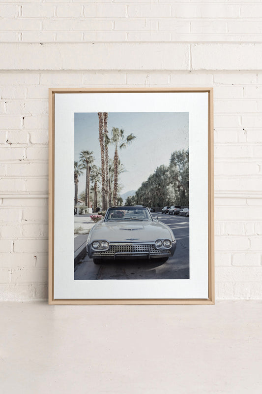 CLASSIC PALM RIDE, Mischtechnik auf gespannter Leinwand